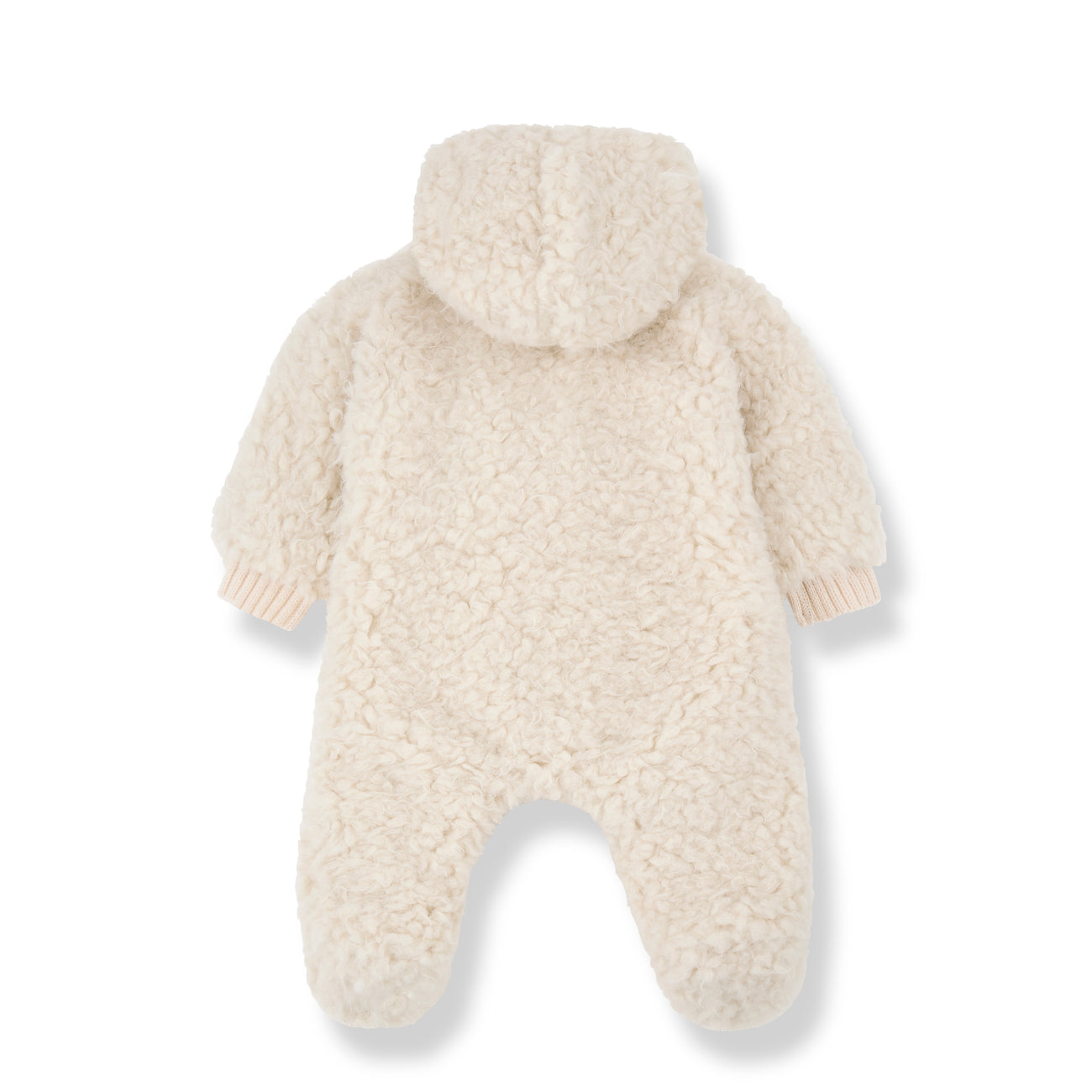 Floriane Teddy Fleece Baby Pramsuit (Ecru)